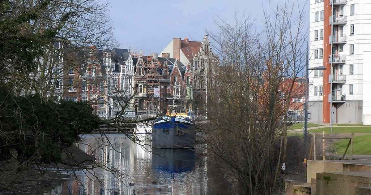 Vlaamsekaai in Gentbrugge (Gent)
