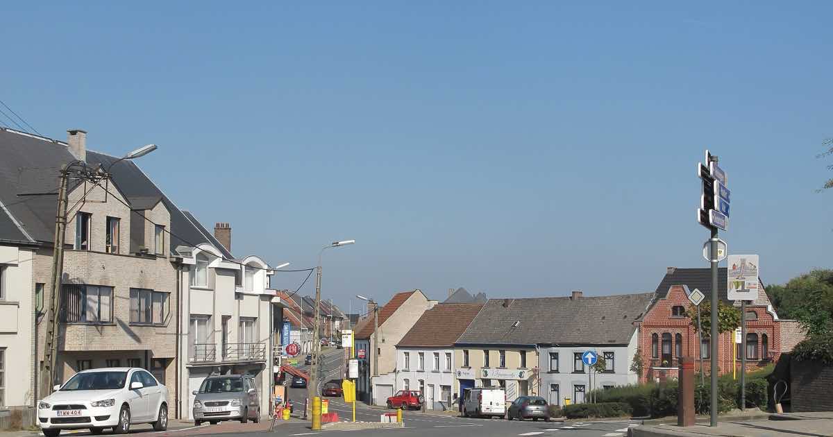 Straatzicht in Kerksken (Haaltert)